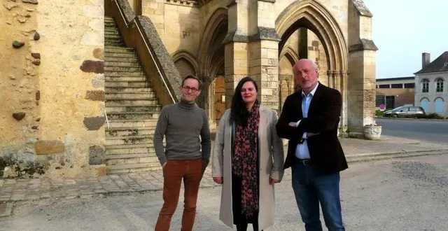 photo  de gauche à droite : guillaume renon, président, alice orange, directrice, et jean-louis durand, président fondateur du festival de vivoin.  &copy;  ouest-france 