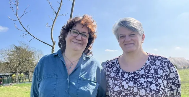 photo  dollon, 27 mars 2025. maryline briant (à gauche) et valérie chartrain-riou sont les deux assistantes maternelles à la tête du projet de la future mam de saint-aubin-des-coudrais.  &copy;  le maine libre 