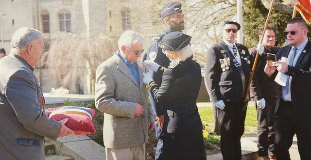 photo  henry pottier a reçu la médaille de la reconnaissance de la nation mercredi 19 mars.  &copy;  d. r. 