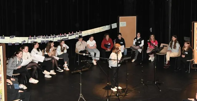 photo  les prestations des élèves ont été vivement applaudies.  &copy;  le maine libre 