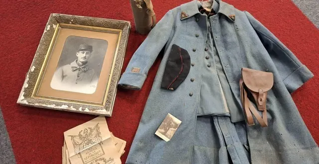 photo  cette semaine, les gérants du magasin jess’boutiq du lude (sarthe) ont fait une trouvaille peu commune en tombant par hasard sur un uniforme complet de poilu.  &copy;  jess’boutiq 