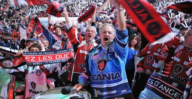 photo  les raptors d’angers et le puck angevin s’unissent pour la finale de la ligue magnus.  &copy;  archives ouest-france 