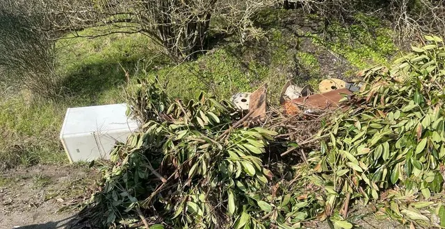 photo  un dépôt sauvage sur le site de la tournerie.  &copy;  demain angers 