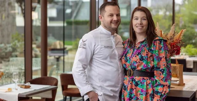 photo  jean-sébastien monné et élodie busschaert ont repris l’auberge de bagatelle en 2017.  &copy;  maria labzae 