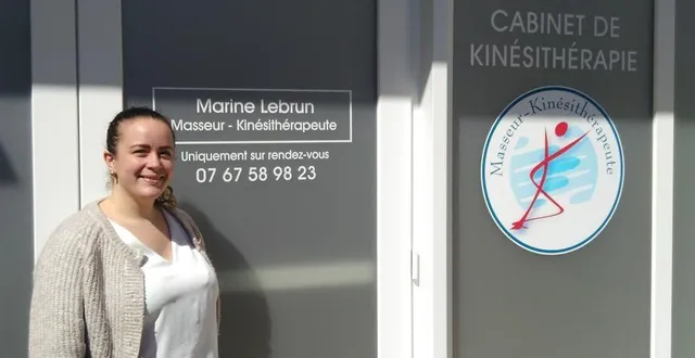 photo  marine lebrun, nouvelle kinésithérapeute à teloché.  &copy;  le maine libre 