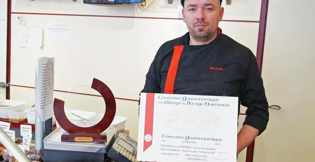 photo  le trophée et le diplôme seront en bonne place dans la boutique de david desloges.  &copy;  ouest-france 