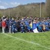 photo l’école de football réunie à l’occasion de la remise du label jeunesespoir.