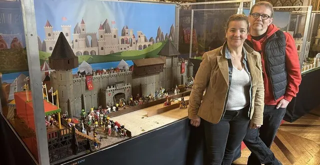 photo  dominique béthune et alia bacha ont orchestré l’exposition qui prend place au château du lude.  &copy;  ouest-france 