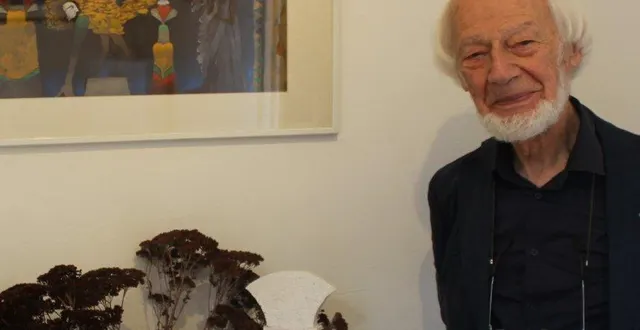 photo  roger blaquière expose ses œuvres à juigné.  &copy;  le maine libre 