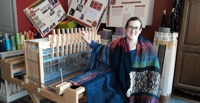 photo  lucile gaillot, dans son atelier où elle vient tout juste d’emménager.  &copy;  ouest-france 