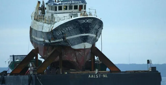 photo  le 15 janvier 2004, le navire de pêche « bugaled breizh » avait coulé en moins d’une minute au sud du cap lizard, au large des cornouailles anglaises. ici son épave.  &copy;  archives ouest-france 