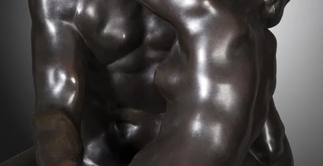 photo  cette sculpture du « baiser » de rodin sera mise aux enchères en maine-et-loire, vendredi 25 avril 2025.  &copy;  ader/e.robin/e.brossette 