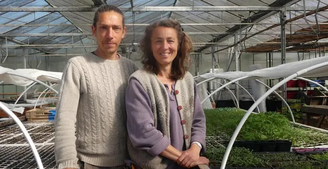 photo  karine patard et sébastien bart lancent le projet « tous à l’œuvre ».  &copy;  ouest-france 