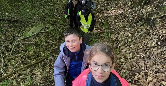 photo  les randonnées organisées par les écoles attirent toujours de nombreux enfants.  &copy;  le maine libre 