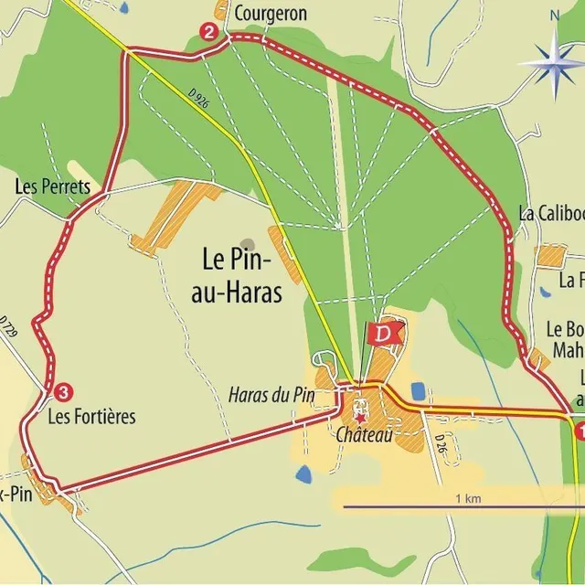 photo cette boucle de 7 km traverse notamment la forêt domaniale du pin.  ©  alban le pape