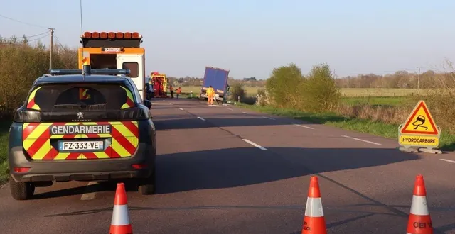 photo  deux personnes ont trouvé la mort dans un accident de la route, ce mercredi 9 avril 2025, à saint-maurice-lès-charencey, dans l’orne.  &copy;  ouest-france 