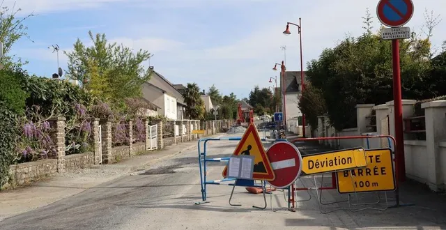 photo  les travaux de mise en séparatif du réseau d’assainissement dans la rue angevine s’achèveront au cours de l’automne 2025.  &copy;  ouest-france 
