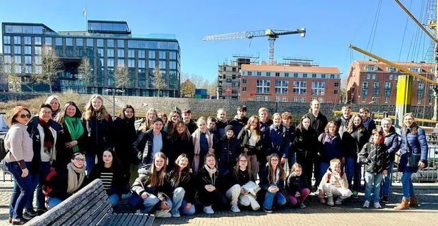 photo  les élèves du collège saint-michel lors de leur périple en allemagne.  &copy;  collège saint-michel 