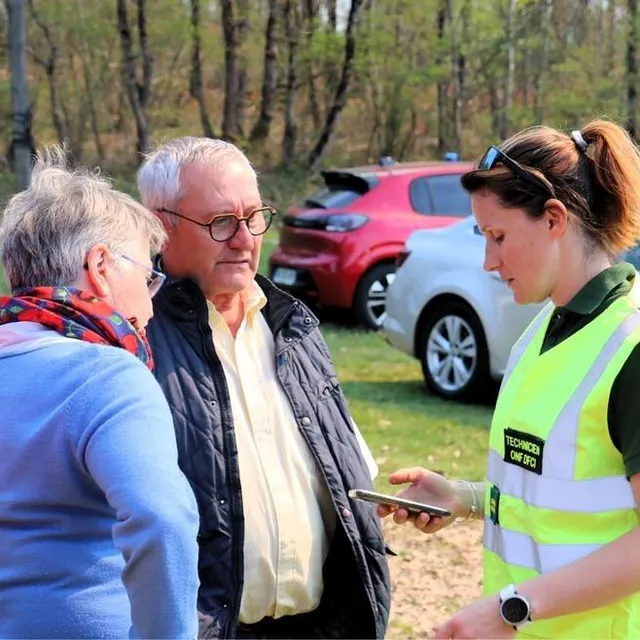 photo aux côtés de son premier adjoint, dominique girard, armelle poncet a également travaillé avec l’office national des forêts (onf).  ©  co - matthieu gruaz-toussaint