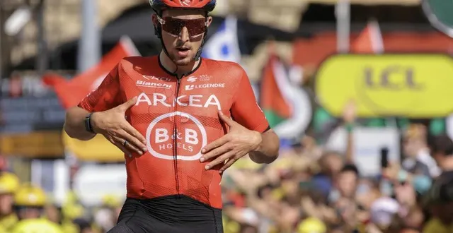photo  kévin vauquelin a remporté la dernière étape du région pays de la loire tour.  &copy;  archives afp 