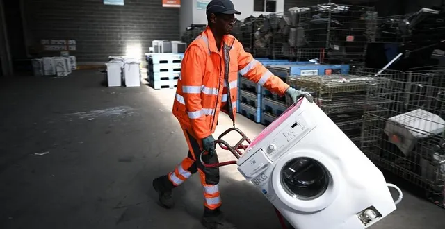 photo  trélazé, vendredi 11 avril 2025. à la suite des résultats de l’appel d’offres « logistiques deee » piloté par ecosystem, envie 2e 49 pourrait perdre la moitié de ses emplois et son avenir s’assombrit.  &copy;  co – josselin clair 