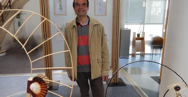 photo  l’artiste et auteur dominique mansion expose ses aquarelles et sculptures végétales pour lancer l’exposition « la ville, rêves de nature » à la fabrique – rêves de ville jusqu’au 24 mai 2025, au mans.  &copy;  ouest-france 