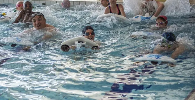 photo  les propulseurs aquatiques plébiscités par les enfants.  &copy;  le maine libre 