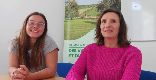photo  de gauche à droite : julie massinot, responsable de la transition environnementale et caroline foucart, ambassadrice de l’environnement.  &copy;  ouest-france 