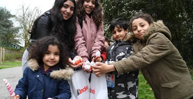 photo  une récolte fructueuse pour les chasses aux œufs solidaires des années passées.  &copy;  co – laurent combet 