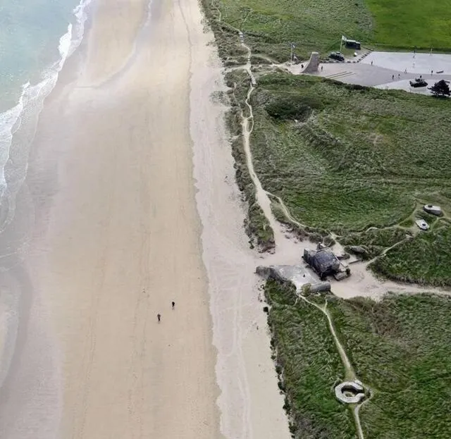 photo parmi les cinq plages du d-day, celle d’utah beach est la seule située dans la manche.  ©  ouest france