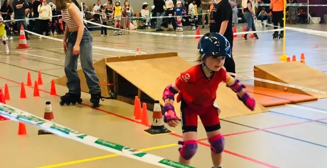 photo  le club roller maine cœur de sarthe organisait la finale du challenge kid’s roller freestyle départemental.  &copy;  le maine libre. 