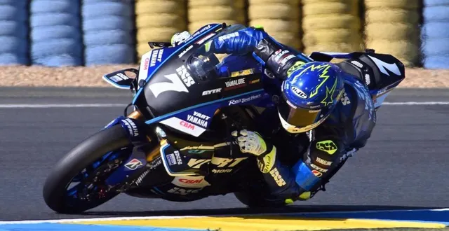 photo  la yamaha n°7 du yart a réalisé le meilleur temps des essais libres des 24 heures motos 2025, ce jeudi 17 avril 2025.  &copy;  jérôme fouquet/ouest-france 