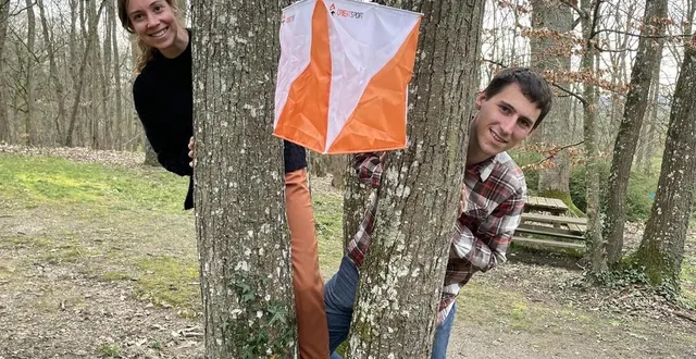 photo  charlotte saillard et lucas thouvenin, trésorière et président de co’orne, le seul club de course d’orientation de l’orne, organisent une chasse aux balises de pâques, samedi 19 avril.  &copy;  archives ouest-france 