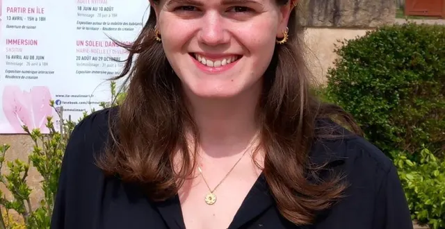photo  amandine chartier, médiatrice à moulinsart.  &copy;  le maine libre 