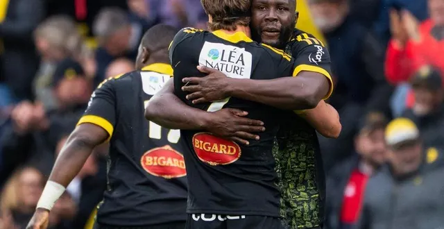 photo  la rochelle a arraché au forceps sa première victoire depuis janvier ce samedi contre bayonne en top 14.  &copy;  xavier leoty / afp 