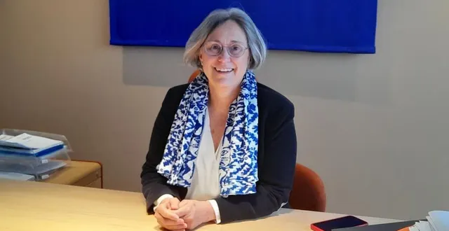 photo  caroline houssin-salvetat, maire d’avrillé, candidate à sa réélection.  &copy;  ouest-france 