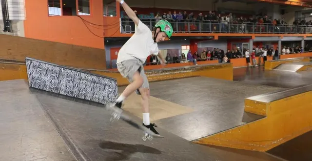 photo  basile bouffelier, 13 ans, l’un des espoirs du skate manceau, a effectué un excellent parcours.  &copy;  ouest-france 