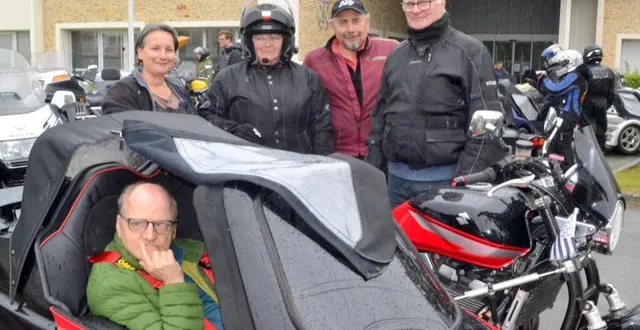 photo  samedi au centre basile moreau : les généreux motards ont emmené les résidents en balade, comme chaque année depuis 40 ans.  &copy;  le maine libre 