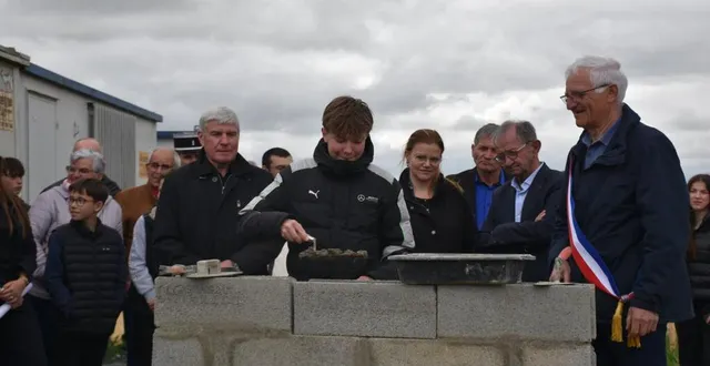 photo  la pose de la première pierre a eu lieu mardi.  &copy;  ouest-france 