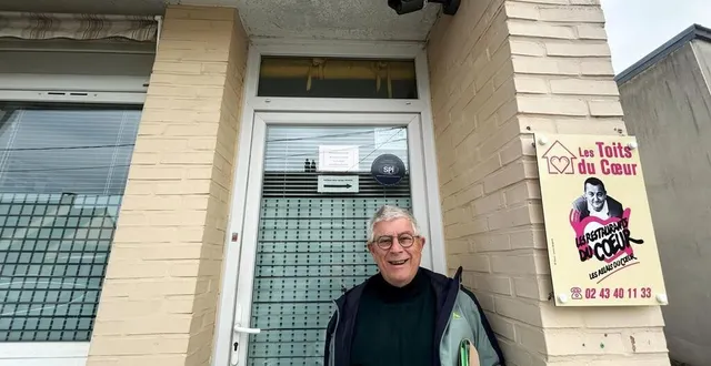 photo  joël defontaine, président des restos du cœur de la sarthe depuis 2020, annonce le début des travaux de rénovation du centre les toits du cœur.  &copy;  ouest-france 