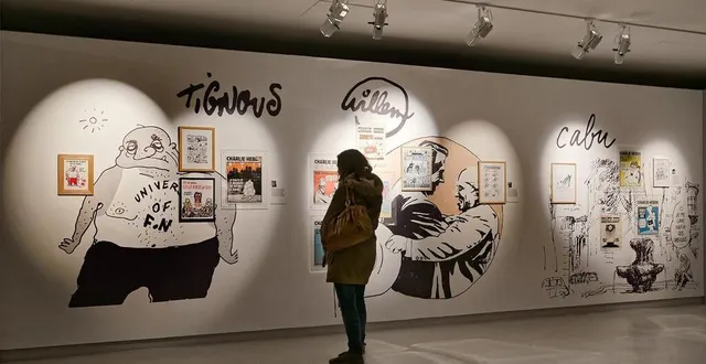photo  le cinquante-deuxième festival international de bande dessinée d’angoulême, en charente, a rendu hommage aux dessinateurs et journalistes de charlie hebdo tués dans les attentats islamistes du 7 janvier 2015.  &copy;  eric pollet / hans lucas via afp 