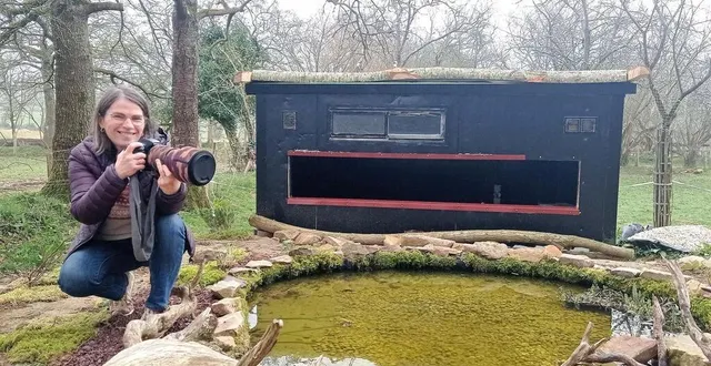 photo  christelle aust, près de la drink station, observatoire idéal pour de belles prises de vues d’animaux au repos dans un espace enchanteur.  &copy;  ouest-france 