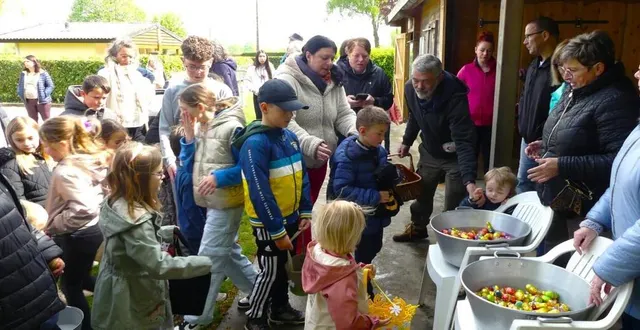 photo  la distribution, une fois la chasse terminée.  &copy;  le maine libre 