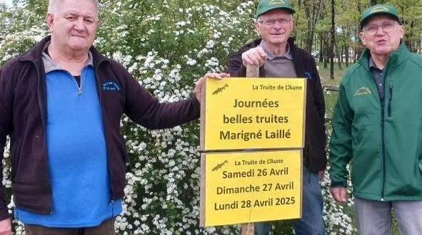 photo  l’équipe de l’aappma a annoncé les journées grosses truites.  &copy;  ouest-france 