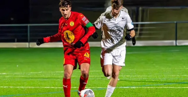 photo  le capitaine du mans villaret oscar girard (à gauche) et ses coéquipiers joueront gros face à la réserve du mans fc.  &copy;  arnaud despelchain 