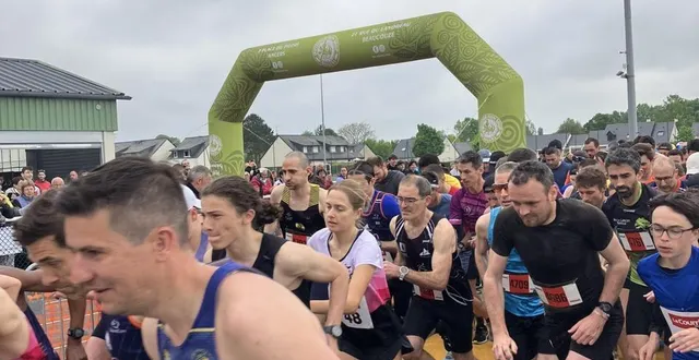 photo  trois cents coureurs ont pris le départ de l’épreuve reine : les 15 km.   &copy;  ouest-france 