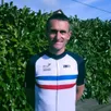 photo  arnaud deceroit avec son maillot de champion de france de duathlon, fraîchement conquit le 5 avril 2025 à macon. 