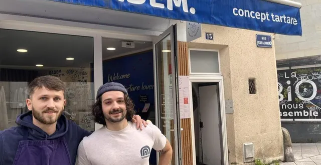 photo  william et alexandre laigo ont fondé badem, concept tartare, en janvier 2023.  &copy;  ouest-france 