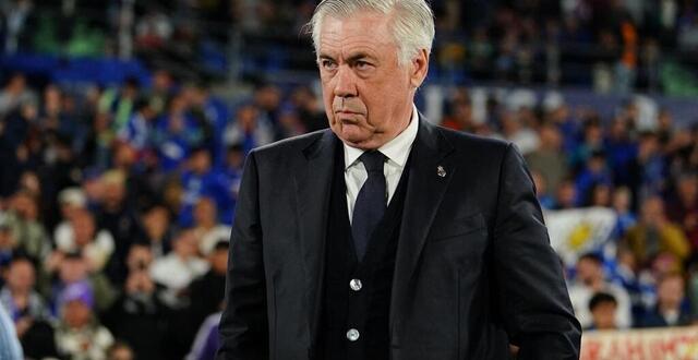 photo carlo ancelotti, lors de la rencontre de liga entre le getafe et le real madrid le 23 avril 2025. © gokhan taner / middle east images via afp