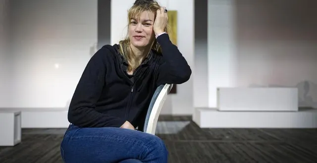 photo  marie-sophie ferdane, au théâtre national de bretagne à rennes, le 26 mars 2025.  &copy;  vincent michel, ouest-france 